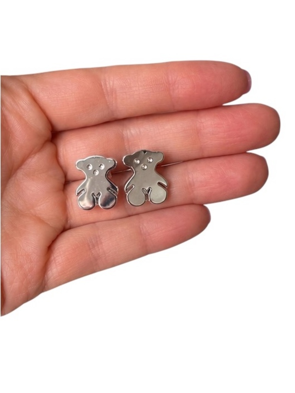 Sterling Silver Teddy Bear Stud Earrings | Cute Bear Design | New in Gift Box 🤍🧸 - Picture 6 of 7